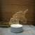 lâmpada para decoração de quarto infantil led holograma 3d ilusão - comprar online