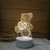 lâmpada para decoração de quarto infantil led holograma 3d ilusão - comprar online