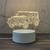 Imagem do lâmpada para decoração de quarto infantil led holograma 3d ilusão