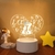 Amor Romântico Lâmpada 3D Balão em Forma de Coração Acrílico LED Luz Notur - Eletronicosrush