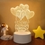 Amor Romântico Lâmpada 3D Balão em Forma de Coração Acrílico LED Luz Notur - Eletronicosrush