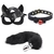 Máscara, collar y plug