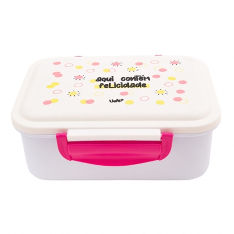 MARMITA SQUARE - FRASES CORES E AMORES FELICIDADE