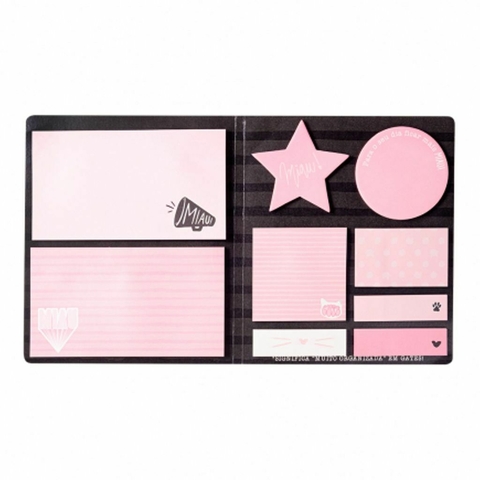 CARTELA NOTAS ADESIVAS - GATINHA