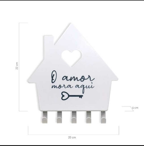 PORTA CHAVES O AMOR MORA AQUI