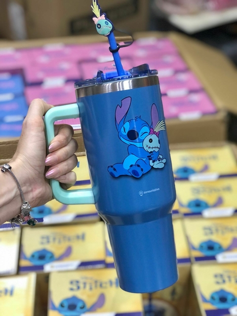 CANECAO TUMBLER C/PIGENTE 1,15LT STITCH VOODOO - comprar online