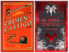 Crimen y Castigo de Fiodor Dostoievsky y Divina Comedia de Dante Alighieri Fractales Pasta Dura
