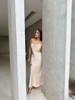 Vestido Cetim Midi - Marzul Beachwear