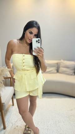 Conjunto Monique blusa botões e bermuda - Marzul Beachwear