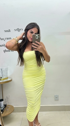 Vestido Pitinga Malha Drapeado - comprar online