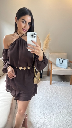 Conjunto Nay blusa e short com elástico na internet