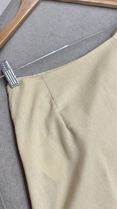 Saia de Linho Nó Amarelo Manteiga - comprar online