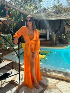 Saída de Praia 2 em 1 Laranja