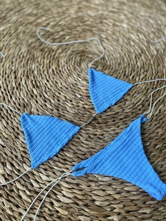 Biquíni Cortininha Azul