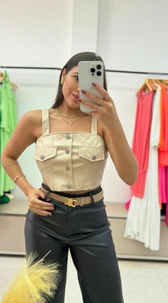 Cinto Celine de Couro Sintético - comprar online