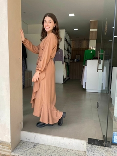 Vestido Aurora Transpassado Nude - loja online