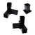 Imagen de Kit Pergola Alluss 6x3 mt Apoyo Pared Madera 4x4” cubre auto
