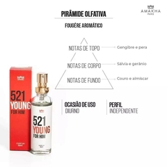 521 Young for Him Amakha Paris - Inspirado em 212 Men Heroes Forever Young For Him Carolina Herrera - comprar online