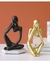 Estátua do Pensador Abstrato Escultura em Resina Estatuetas em Miniatura Pensad