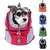 Nova mochila de viagem portátil de ombro duplo bolsa transportadora para cães
