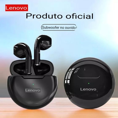 Fone de Ouvido HT38 Lenovo TWS 5.0 sem Fio Bluetooth com Microfone