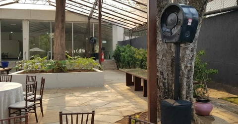 Locação de Climatizador/Umidificador - Ventilador por sistema de Aspersão com base