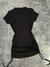 VESTIDO FRUNCE MANGA CORTA - tienda online