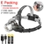 Farol com sensor de ZOOM de alta potência XHP50 Super Bright Outdoor Farol toch - loja online