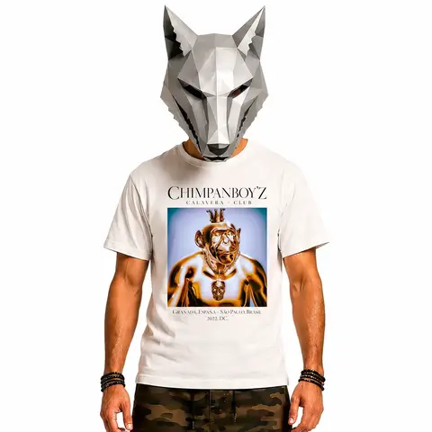 Camiseta - Série Chimpanboyz: Drop 02 - Calavera Club - 100% Algodão - Unissex