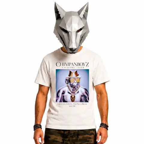 Camiseta - Série Chimpanboyz: Drop 03 - Calavera Club - 100% Algodão - Unissex