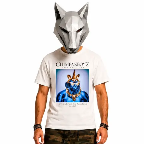 Camiseta - Série Chimpanboyz: Drop 05 - Calavera Club - 100% Algodão - Unissex