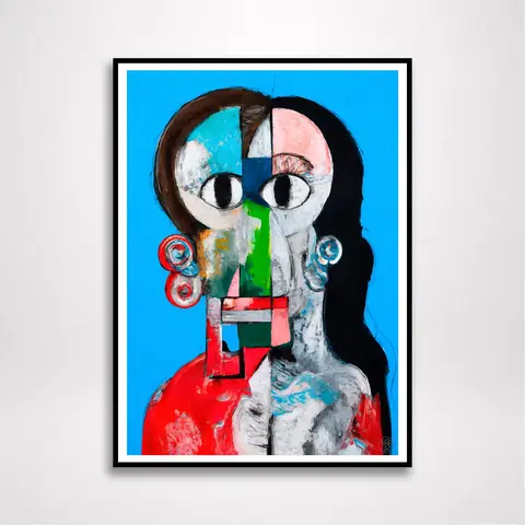Pôster Série Azuiz - A Erosão do Eu - Koz Pallma - 2021 - Formato Retrato - Sem Moldura