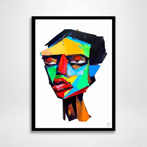 Pôster Série Cabezas - O Prisma Melancólico - Koz Pallma - 2021 - Formato Retrato - Sem Moldura