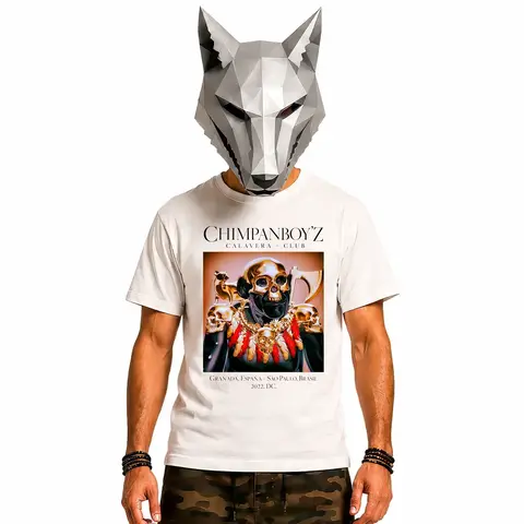 Camiseta - Série Chimpanboyz: Drop 10 - Calavera Club - 100% Algodão - Unissex