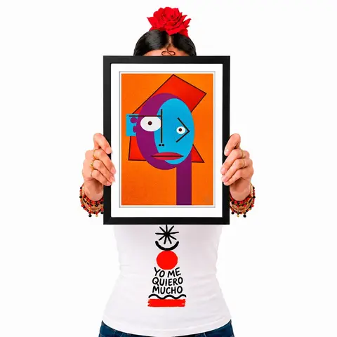 Pôster Cubiface 11 - Arte Colecionável - Tamanho A4 - Sem Moldura - Orientação Retrato