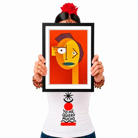 Pôster Cubiface 39 - Arte Colecionável - Tamanho A4 - Sem Moldura - Orientação Retrato