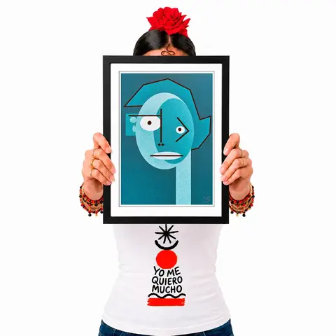 Pôster Cubiface 40 - Arte Colecionável - Tamanho A4 - Sem Moldura - Orientação Retrato