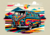 Pôster Ilustração Estilo WPAP - Kombi - Sem Moldura - Orientação Paisagem - Tamanhos: A0, A1, A2 e A3 - Fine Art