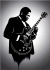 Pôster - Arte Vetorial - B.B. King - Sem Moldura - Orientação Retrato - Tamanhos: A0, A1, A2 e A3 - Fine Art