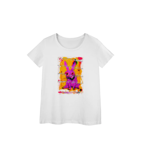 Imagem do Camiseta Feminina Gola U - Série: Sobreviviendo 02 - 100% Algodão