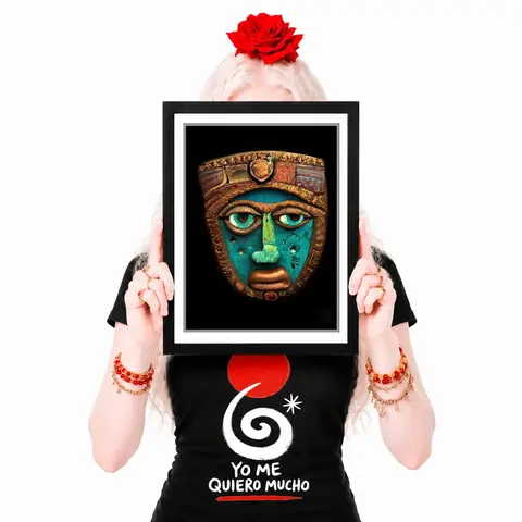 Pôsteres Série DigiMasks 02 - Arte Colecionável - Tamanho A4 - Sem Moldura - Orientação Retrato