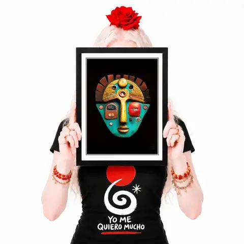 Pôsteres Série DigiMasks 36 - Arte Colecionável - Tamanho A4 - Sem Moldura - Orientação Retrato