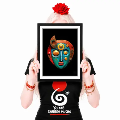 Pôsteres Série DigiMasks 38 - Arte Colecionável - Tamanho A4 - Sem Moldura - Orientação Retrato