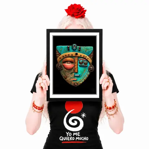 Pôsteres Série DigiMasks 16 - Arte Colecionável - Tamanho A4 - Sem Moldura - Orientação Retrato