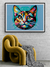 Pôster Ilustração Estilo WPAP - Gato 01 - Sem Moldura - Orientação Retrato - Tamanhos: A0, A1, A2 e A3 - Fine Art na internet