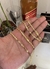 CORRENTE PIASTRINE + pulseira 4mm - 70cm BANHADO A OURO 18K