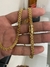 CORRENTE CADEADO DUPLO 5mm BANHADO A OURO 18K - comprar online