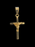 pingente cruz amarrada BANHADO A OURO 18K