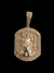 pingente face de cristo cravejado BANHADO A OURO 18K
