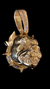 Pingente Pit-bull BANHADO A OURO 18K